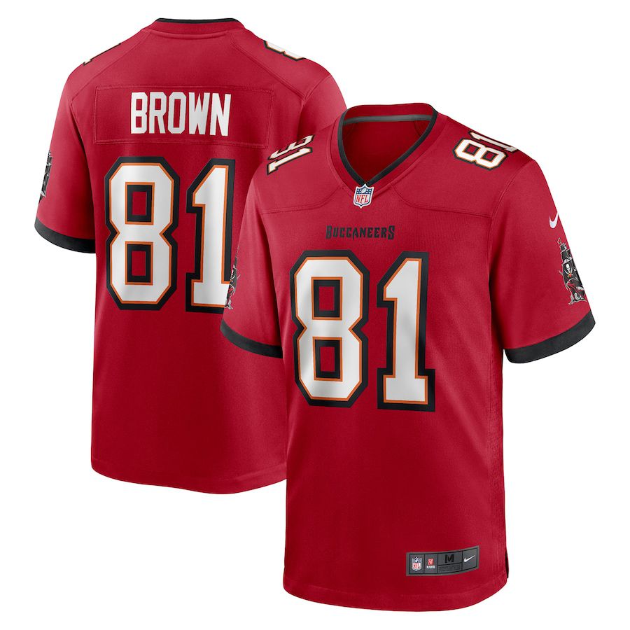 Men Tampa Bay Buccaneers #81 Antonio Brown Nike Red Game NFL Jersey